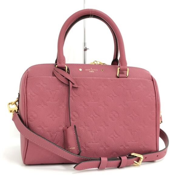 Louis Vuitton Speedy Bandouliere 2 Way Shoulder Bag Monogram Red - Picture 1 of 10